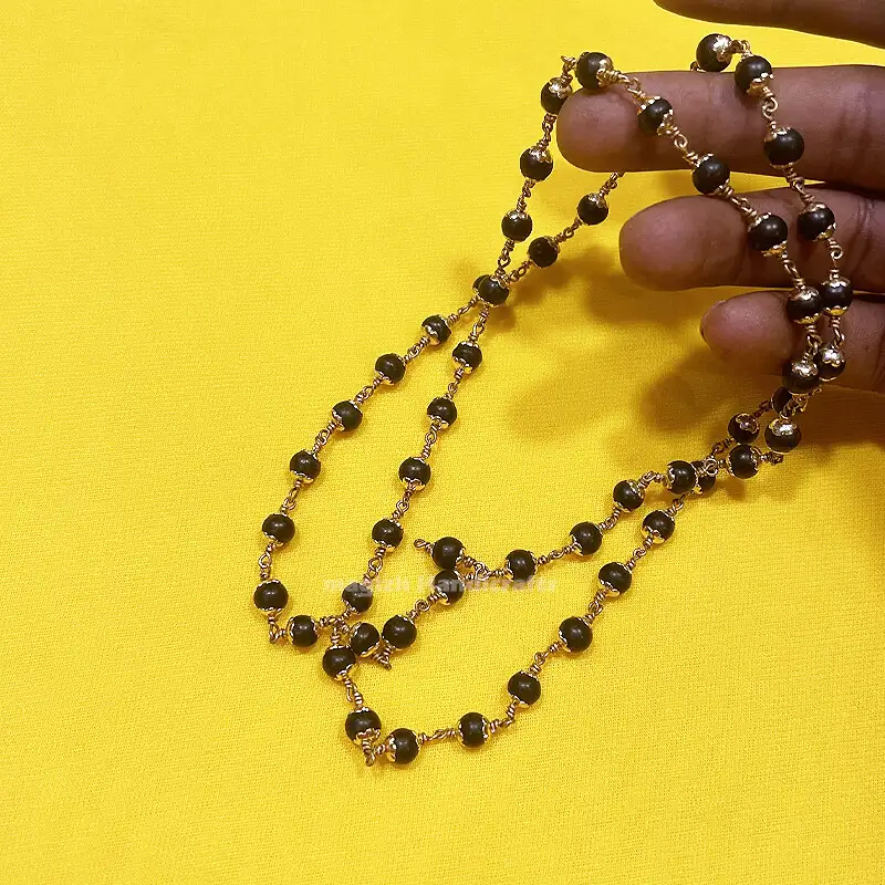 Original Capping Impon karungali mala - 6mm - image 1