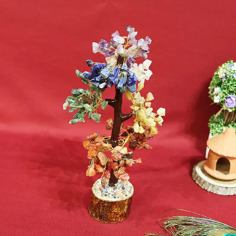 7 colors Chakra Crystal Stone gem tree - image 2