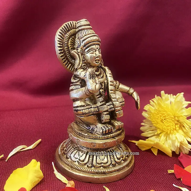 Brass Lord Ayyappan 3 inches - image 2