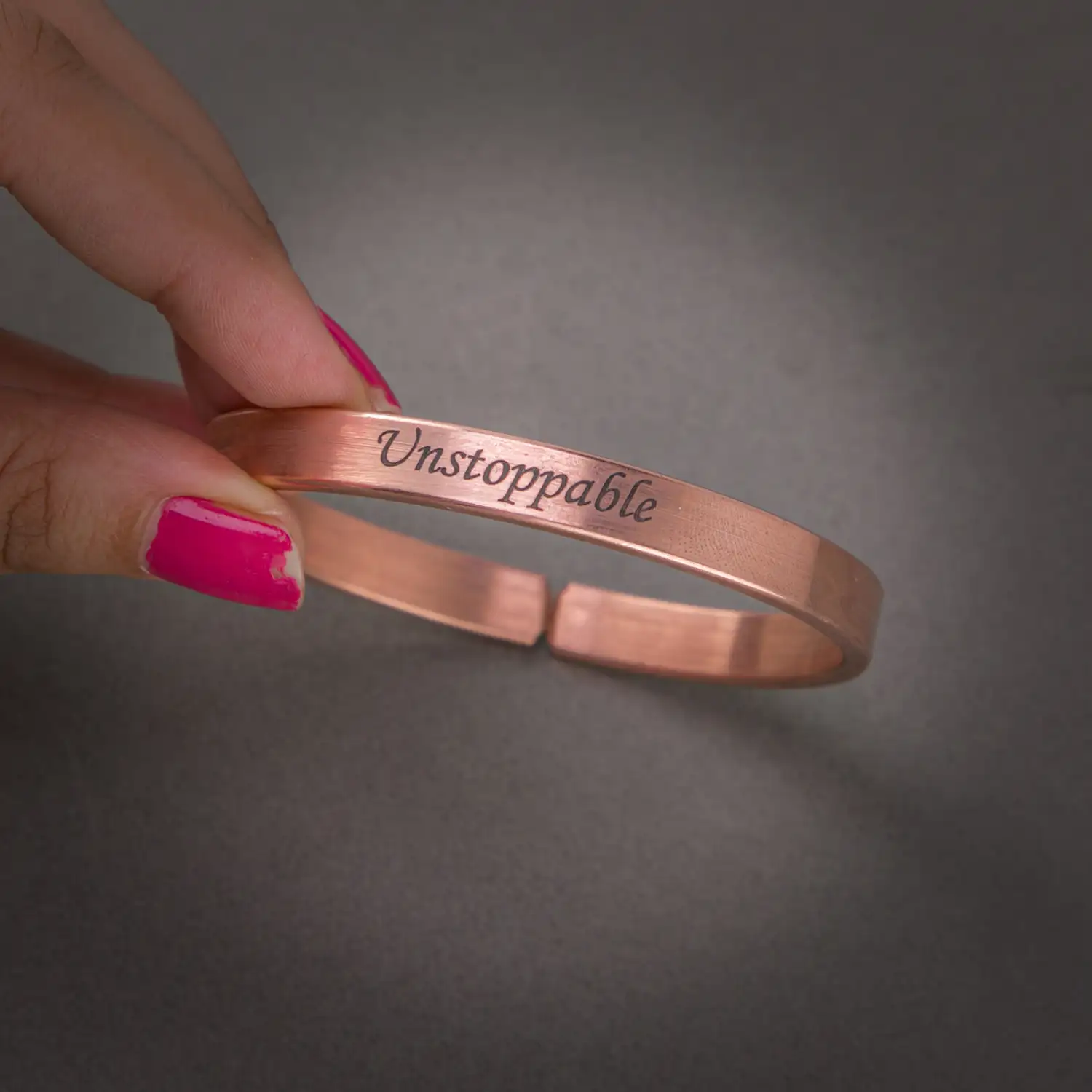 Unstoppable Pure Copper bracelet for men - 8 mm - image 1