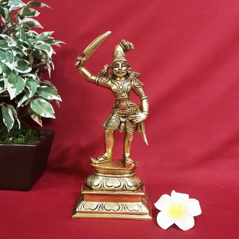 10 inches Madurai veeran idol SC - image 1