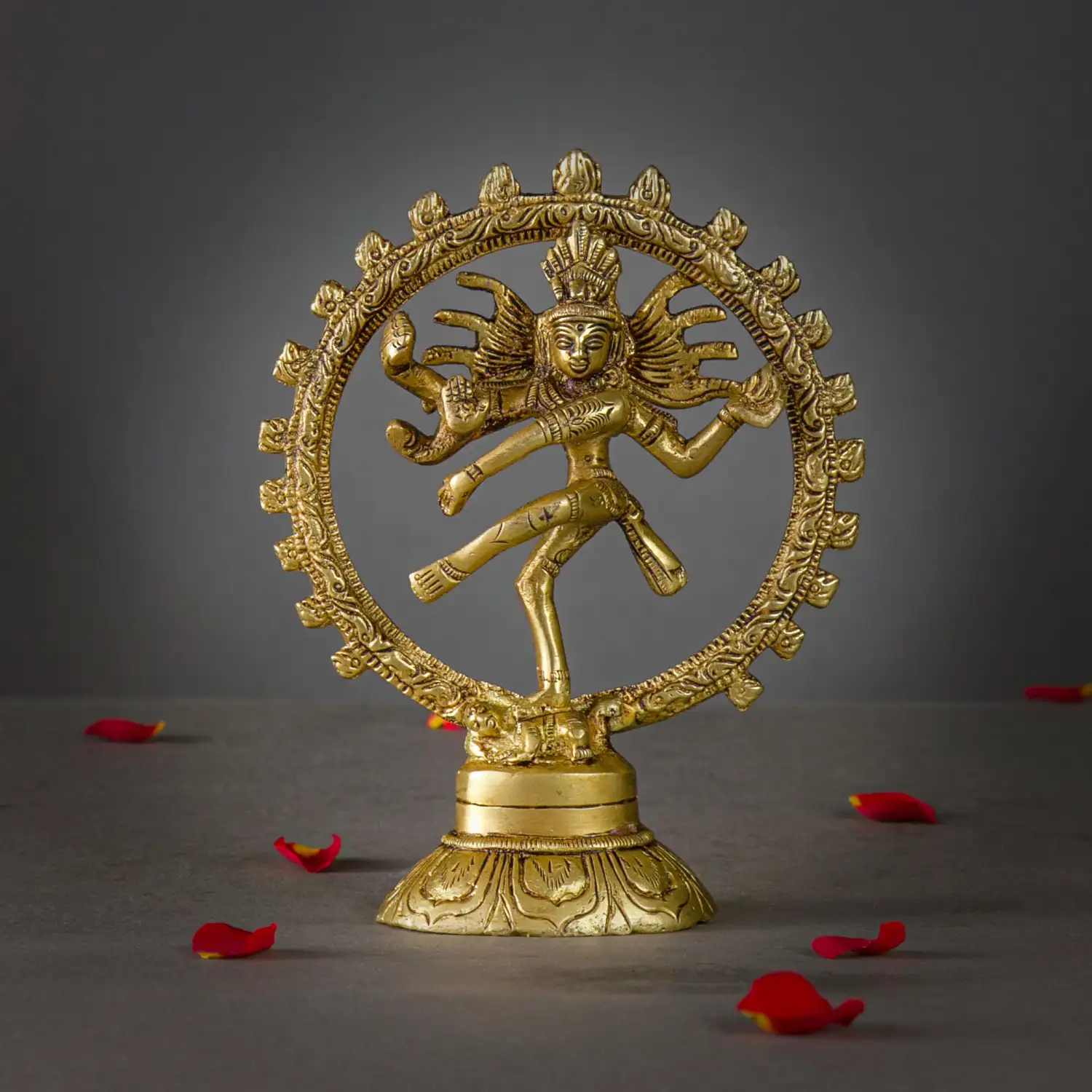 5 inches Brass Lord Shiva Natrajar Idol - image 1