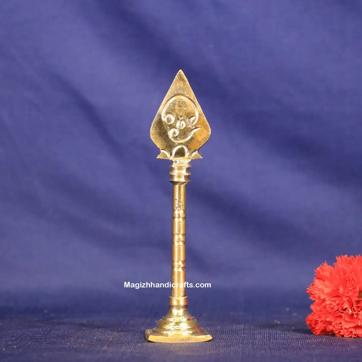Brass Murugan Vel - 5.5 inches - image 1