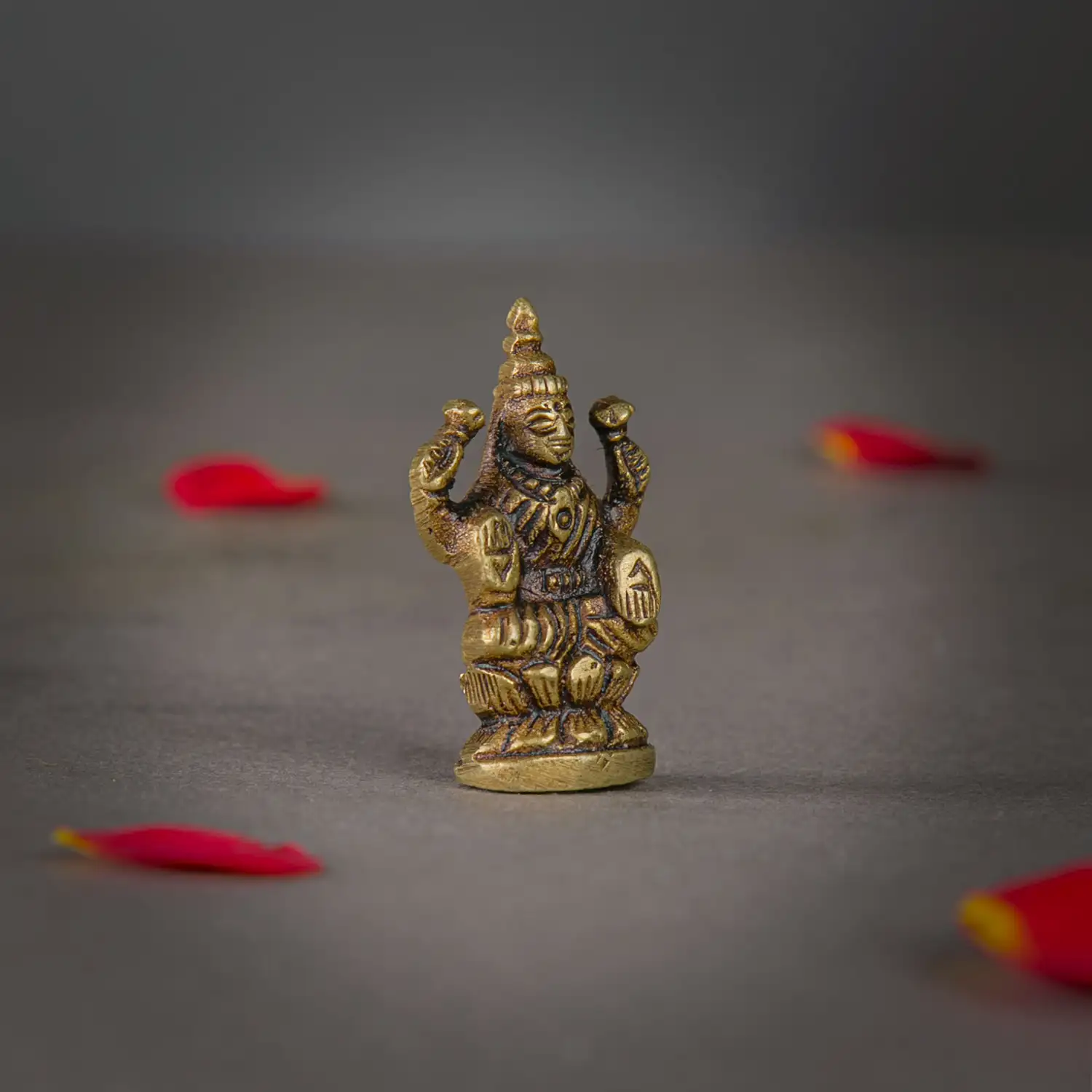 1.5 inches Brass Lakshmi miniature idol SC - image 2