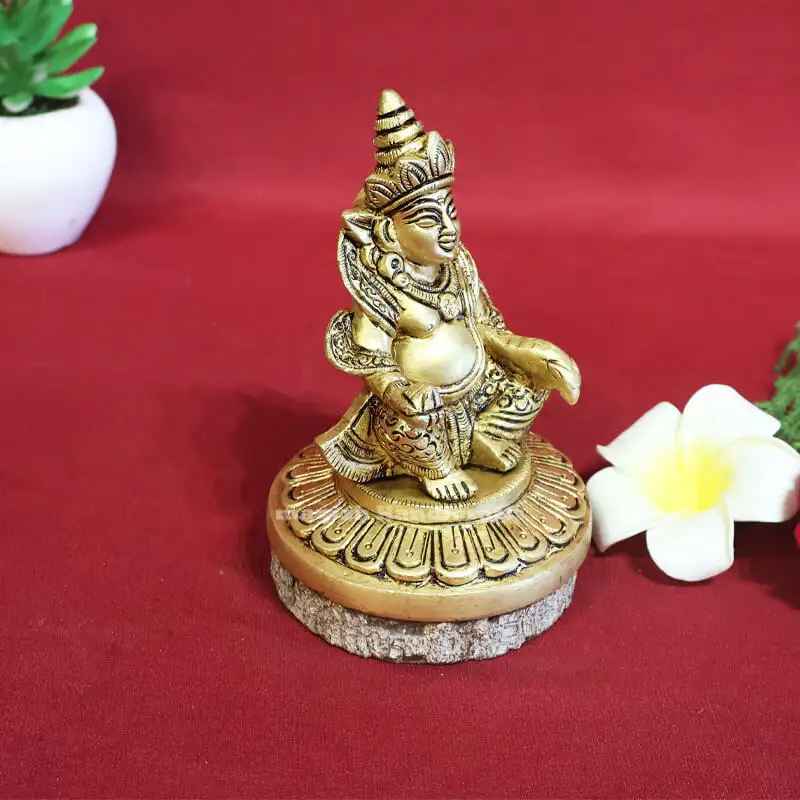 4.5 inches Kuberar round Base idol - image 2