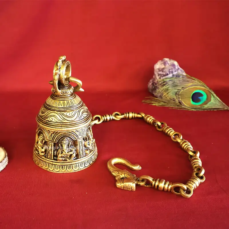 6 inches Ganesha Hanging Chain Bell SC - image 2