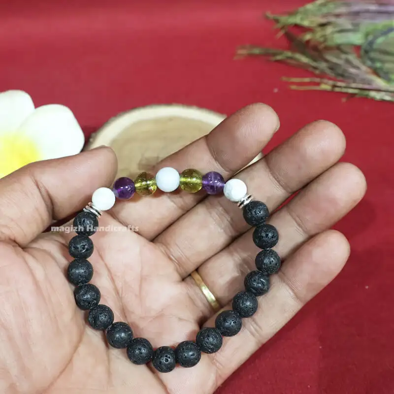 Lava Angry Management Crystal Bracelet (8mm) - image 1