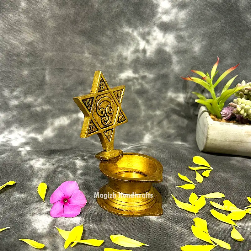 Brass Star Om Saravana bava vilakku - image 2