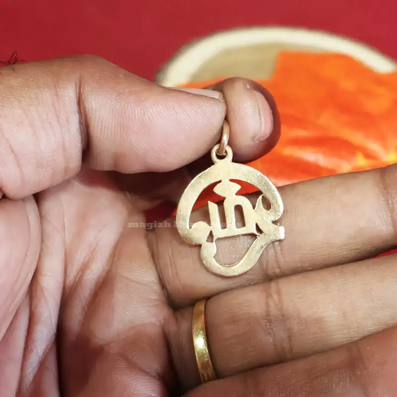 Tamil Om Aimpon Pendant - image 1