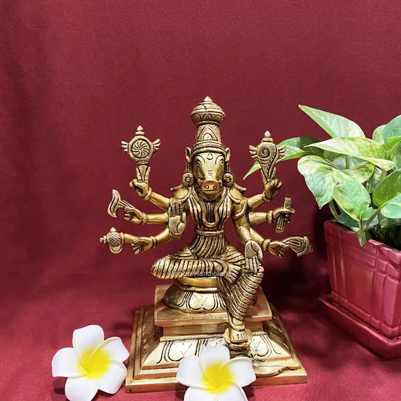 9 inches Brass Varahi amman - image 1
