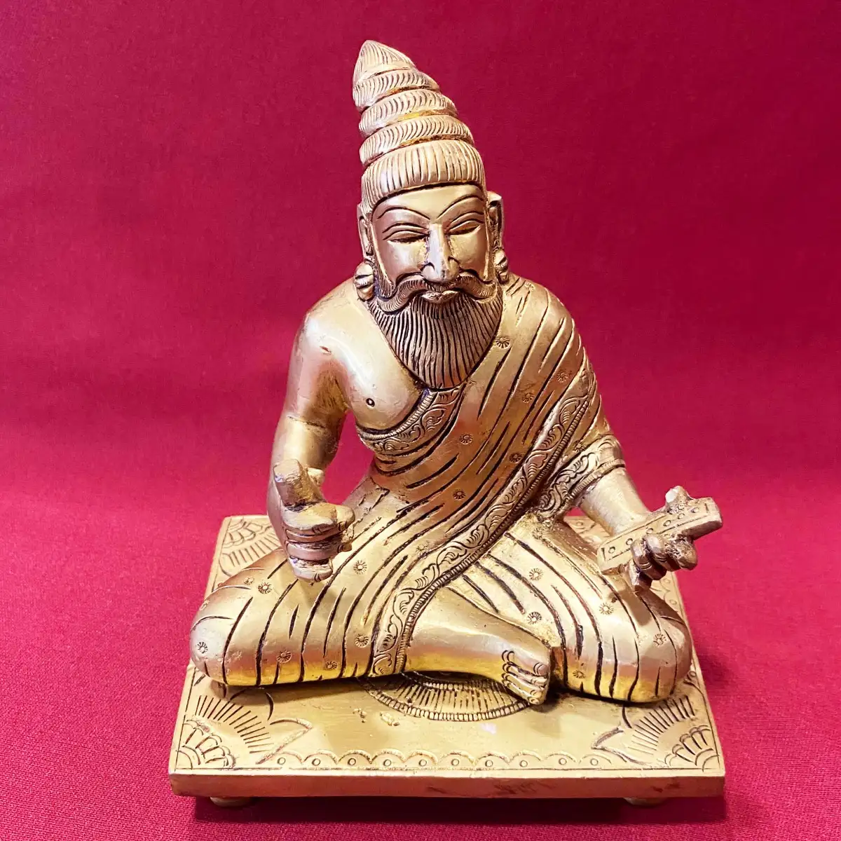 Brass Thiruvalluvar 6 inches - image 1