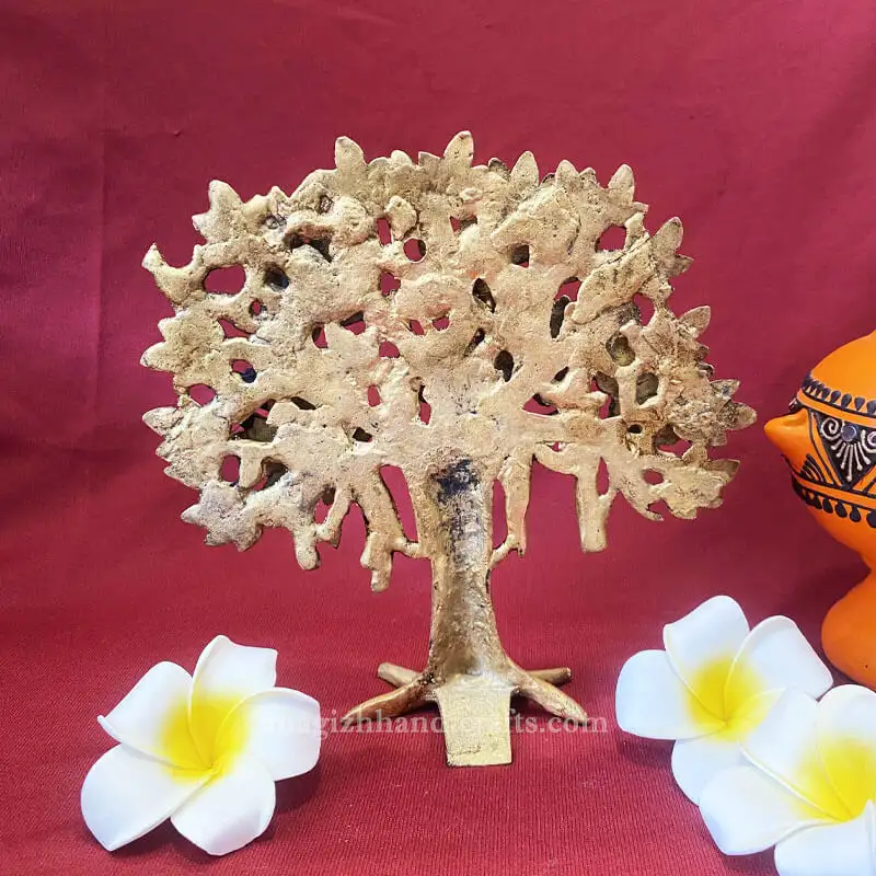 7.5 inches table top Brass karpaga vriksham tree - image 1