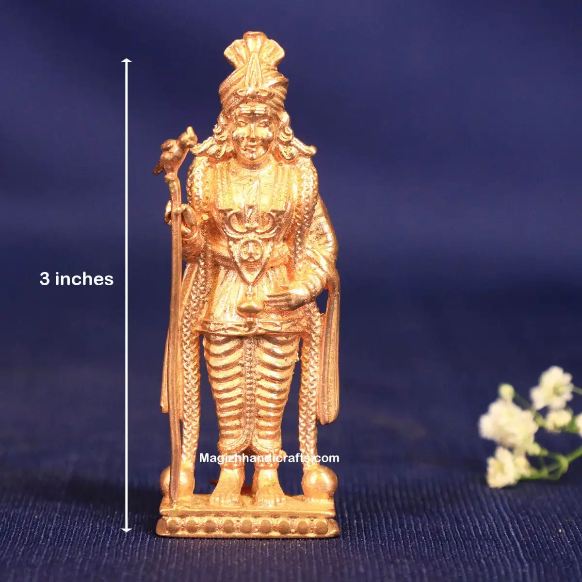 Impon Palani Raja Alangaram Murugan Idol - 3 inches - image 2