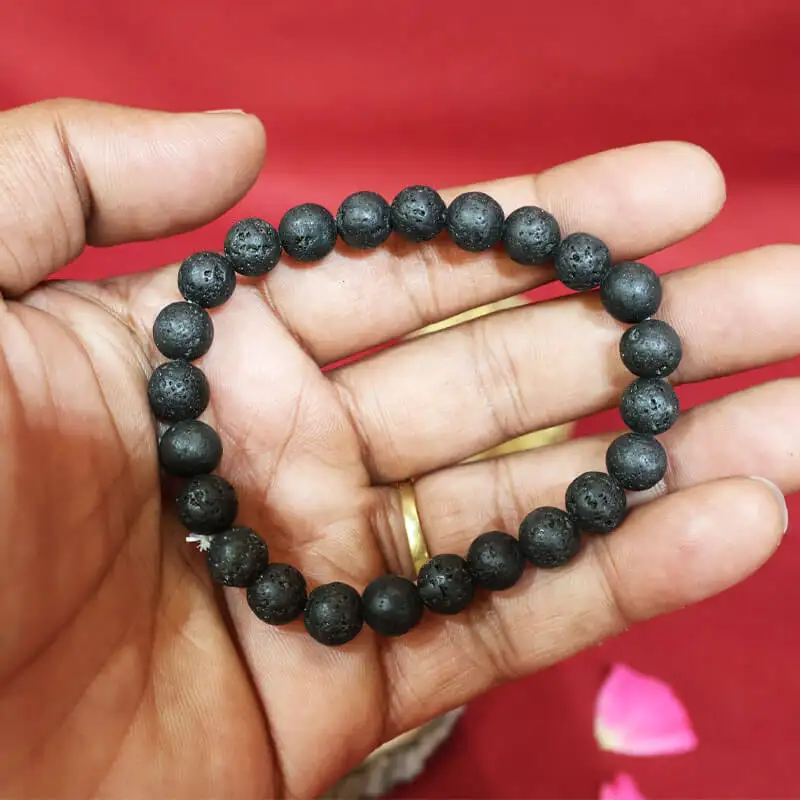 8mm Lava crystal stone Bracelet - image 1