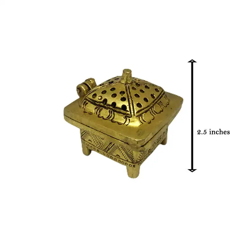 Brass small sambarani holder - image 2