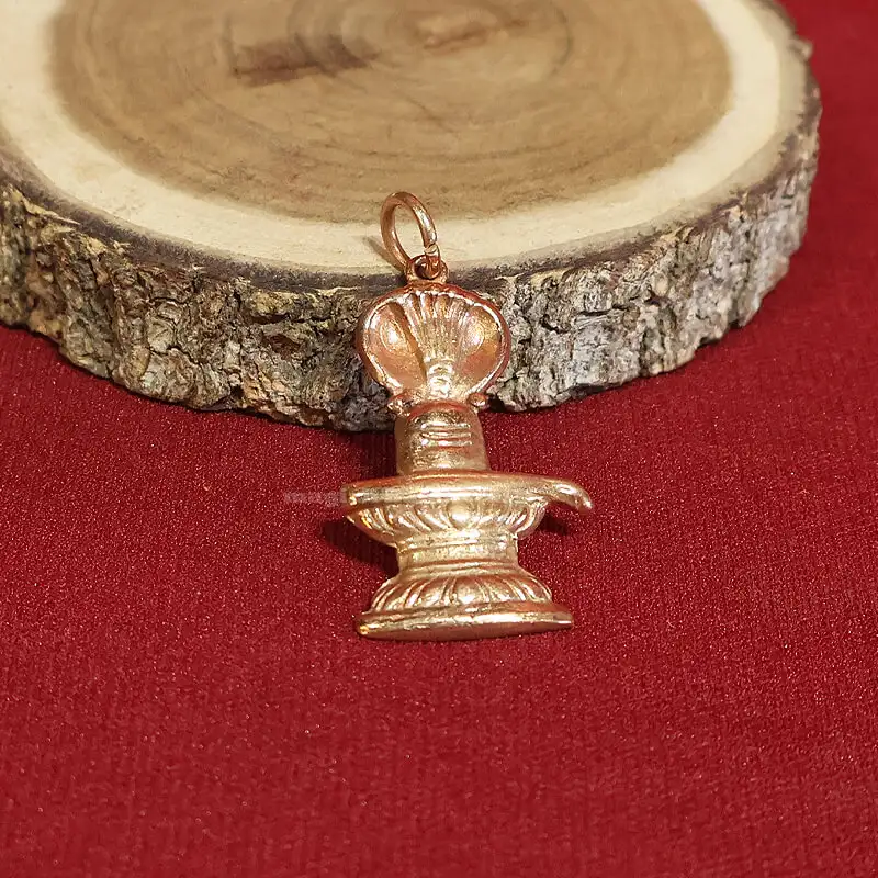 Snake Siva Lingam Aimpon Pendant - image 2