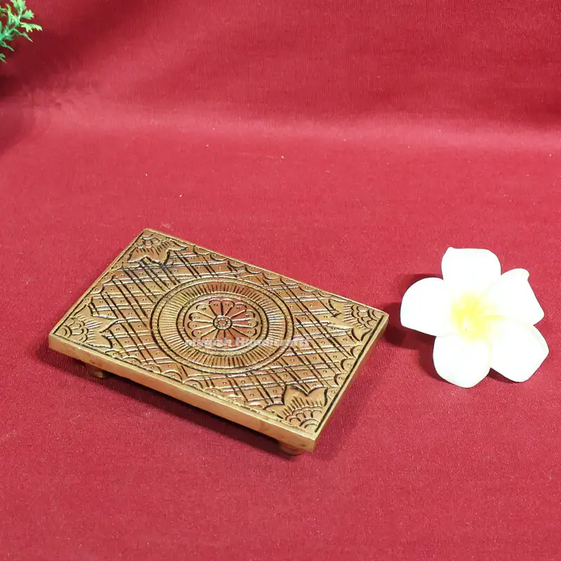 5x3x1 Inches Brass Peedam/Stool SC - image 1