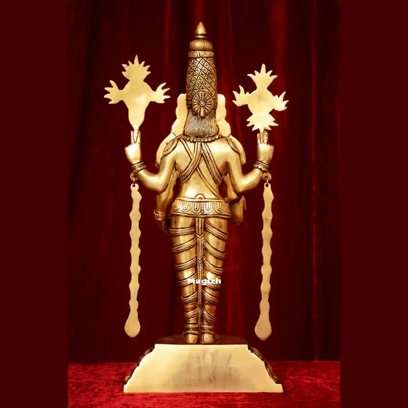 Brass Thirupathi Balaji idol - 23 inches - image 1