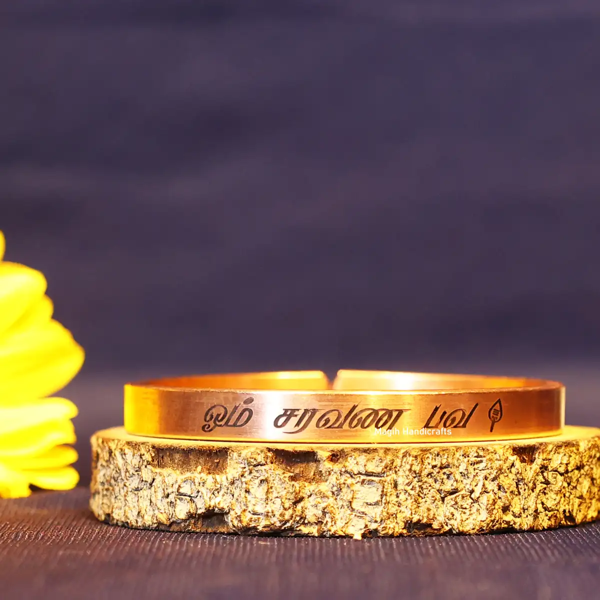 Om Saravana bava with Vel Copper Bracelet - image 1