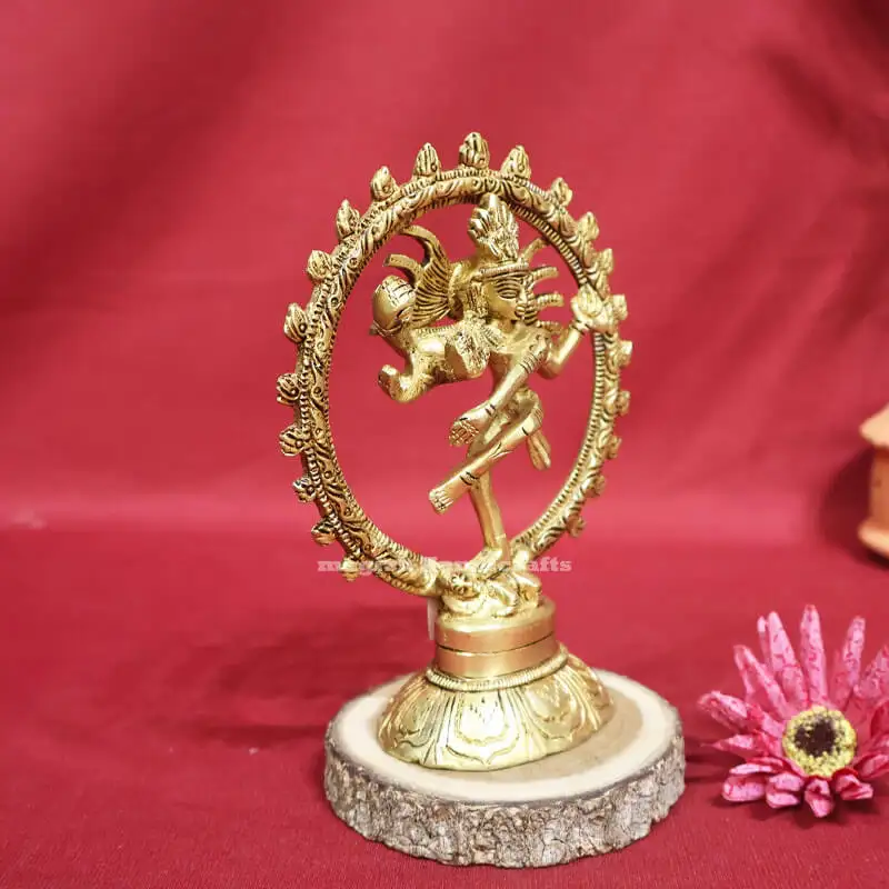 5 inches Brass Lord Natrajar Idol - image 2