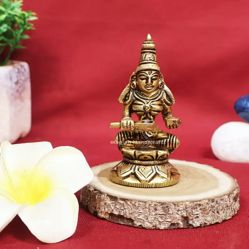 3 inches Brass Annapoorni One hand spoon - image 1