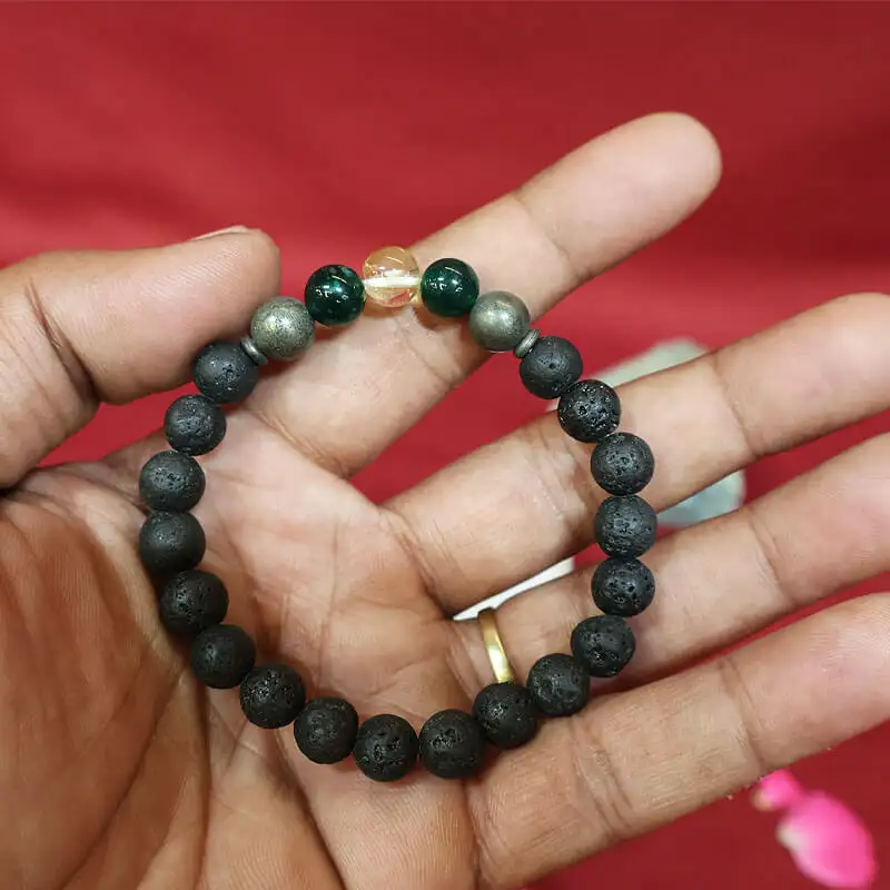 Money Magnet Lava Crystal Bracelet (8 mm) - image 2