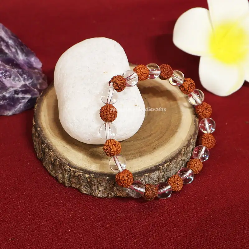 Spadigam with Rudhraksham Bracelet (8 mm) - image 1