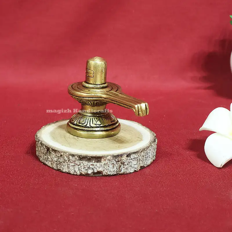 2 inches Brass Shiva Lingam idol SC - image 2
