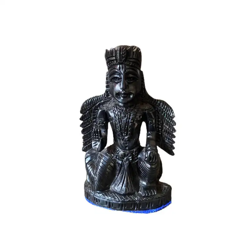 4 அங்குல அசல் கருங்காலி மர கருட ஆழ்வார் சிலை - image 1