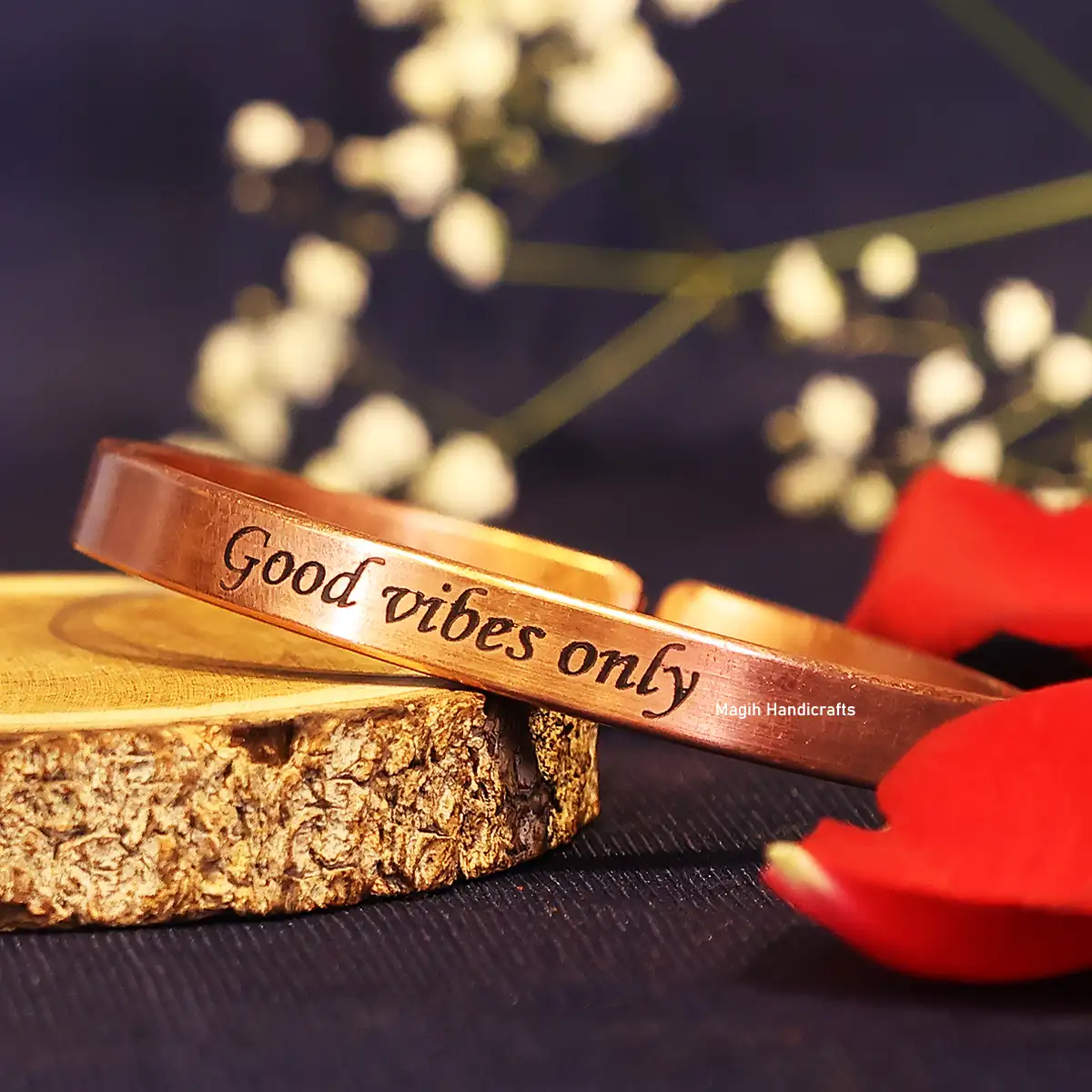Good vibes only Pure Copper Bracelet - image 2