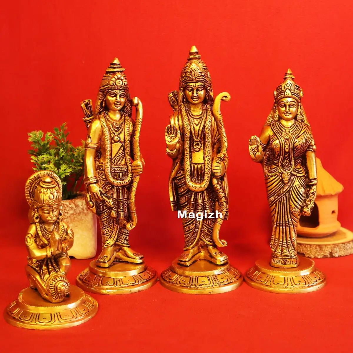 Brass Ram Darbar 8 inches - image 1