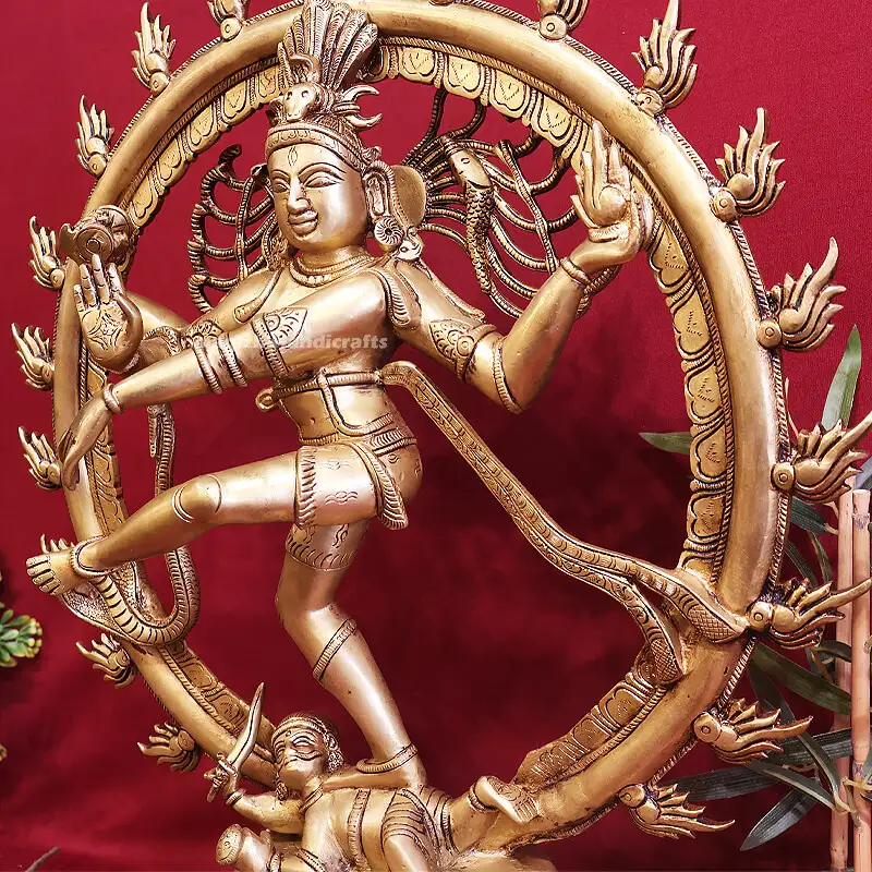 2 feet Brass Lord Natrajar Idol - image 2