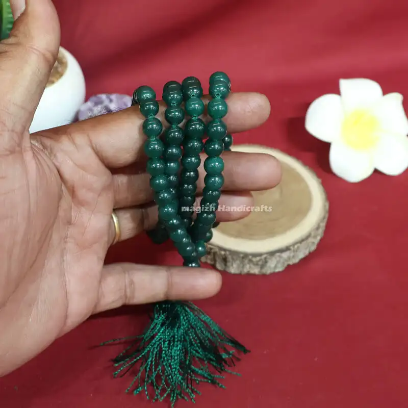 Green Aventurine Chakra Healing Mala (108 Round Bead) - image 1