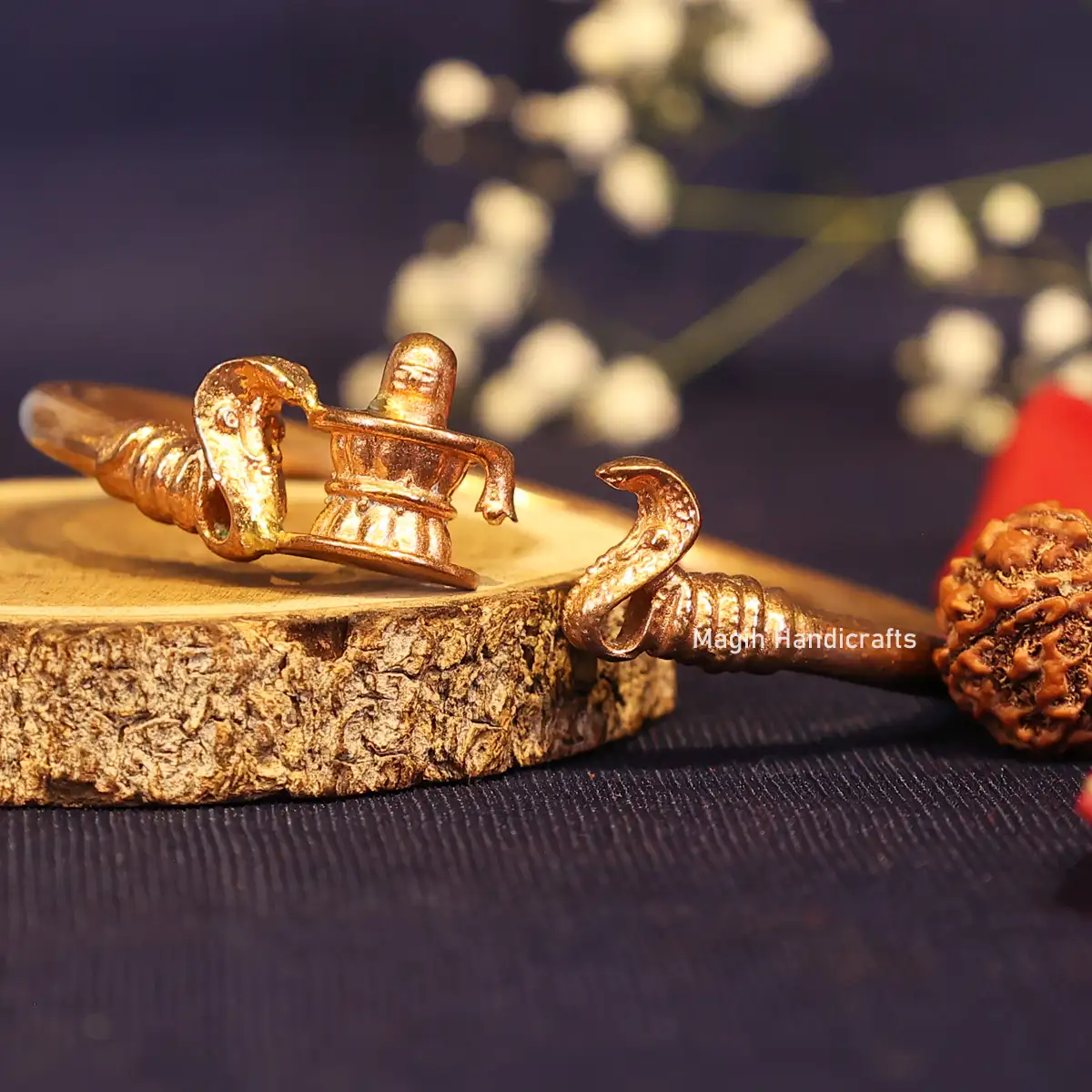 Two Snake and Lingam Impon Bracelet - image 2