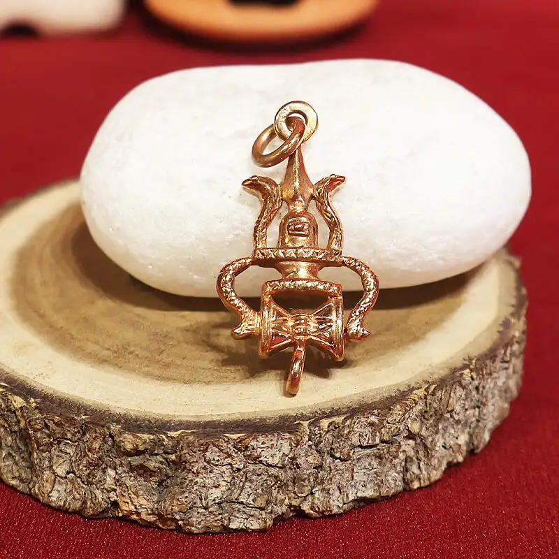 Shivan Soolam Lingam Aimpon Pendant - image 1