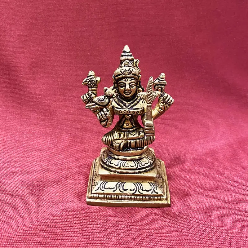 3.5 Inches Brass Kamatchi amman - image 1
