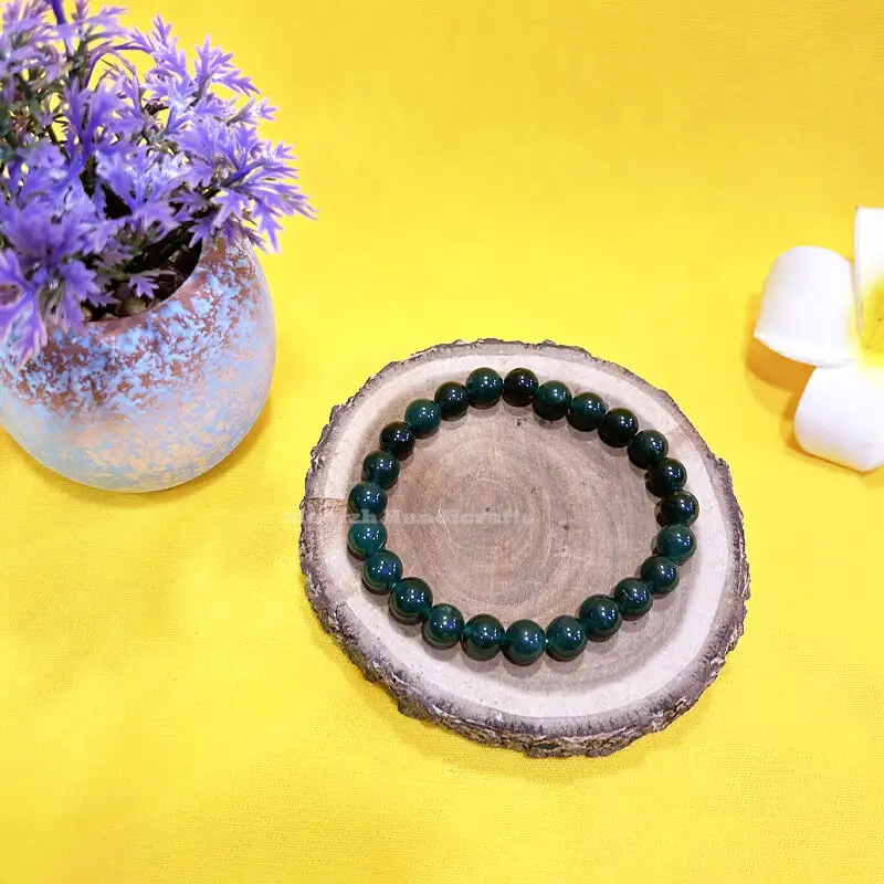Green Jade crystal Bracelet 8mm - image 2