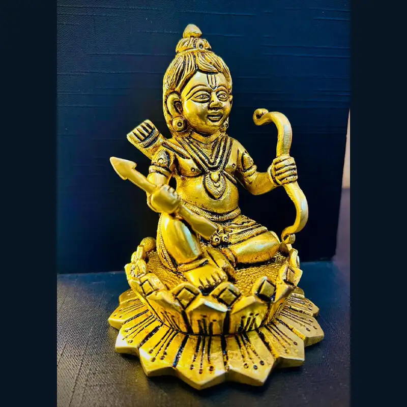 5 inches Brass Ayodhya Ram lalla Murthi idol - image 1