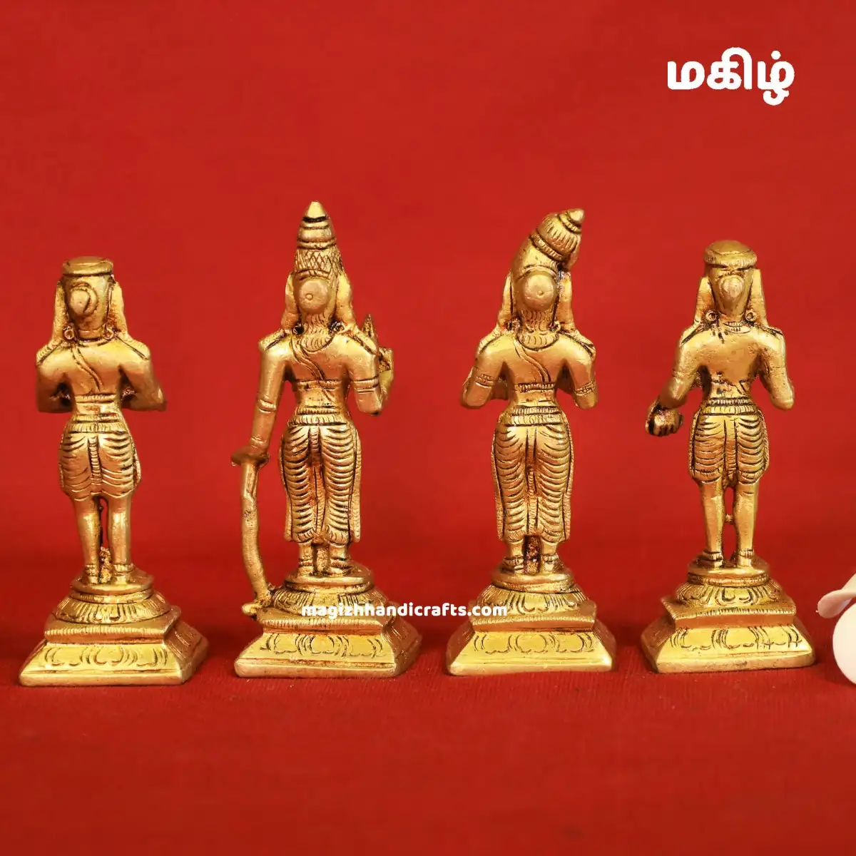 Brass Nalwar idol - 4 inches - image 2