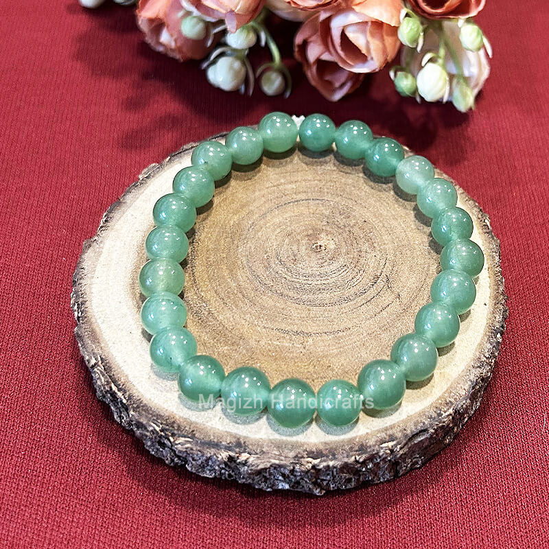 Green Aventurine - bracelet with evil eye - Dories Crystals And Things  (Visions and Dreams, LLC)